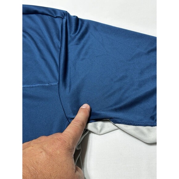 North Face Shirt Adult Mens Vapor Wick Navy Blue Crew Neck Lightweight *READ - Picture 3 of 12